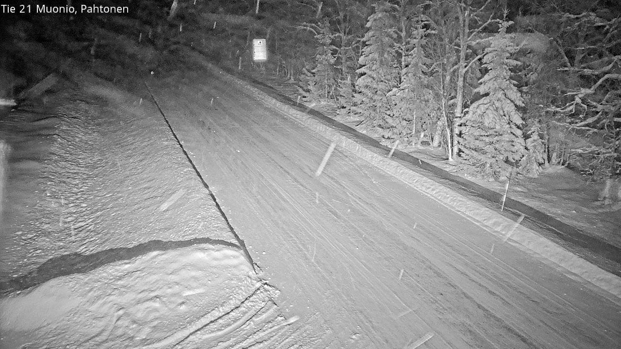Weather Camera Image Väg 21 Muonio Pahtonen, Muonio, Lappi