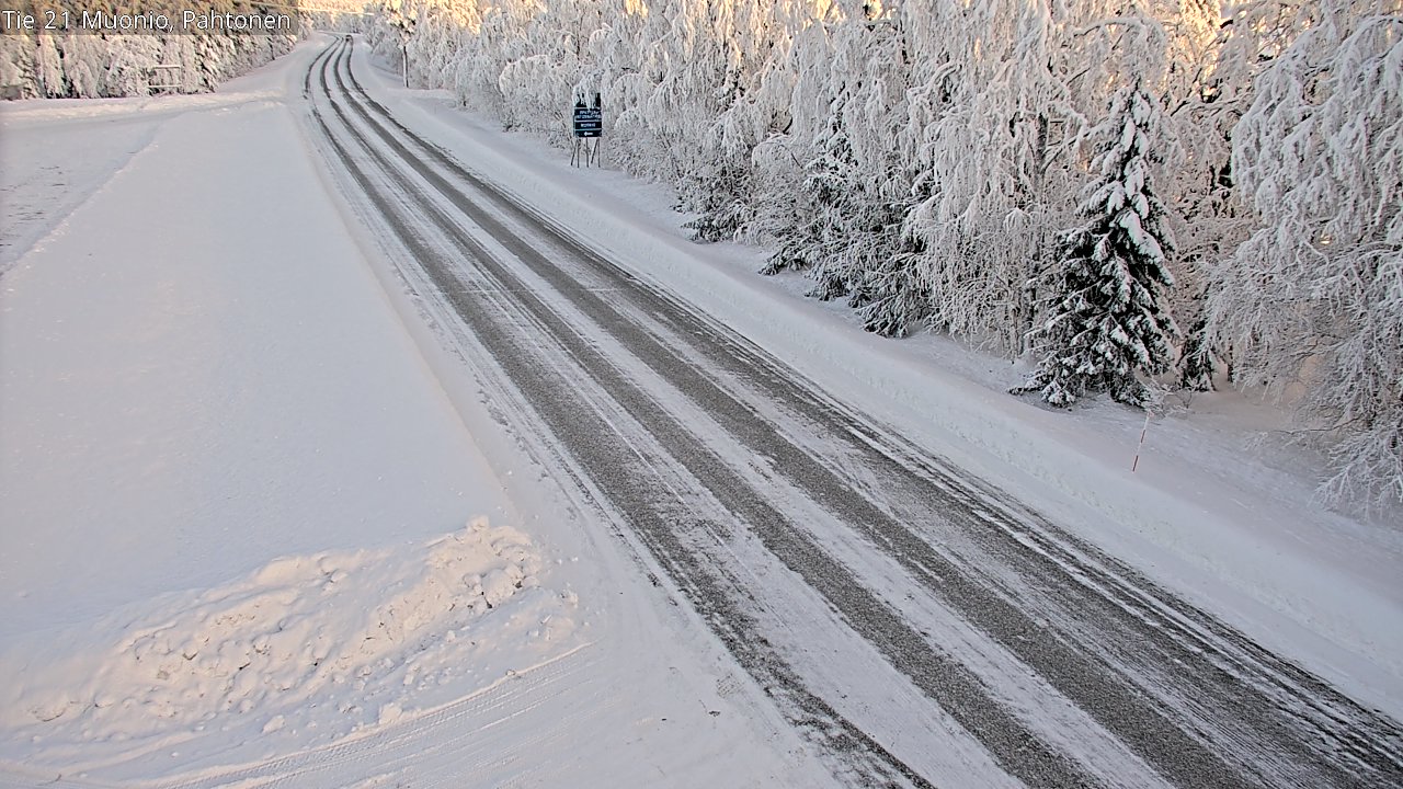 Weather Camera Image Road 21 Muonio Pahtonen, Muonio, Lappi