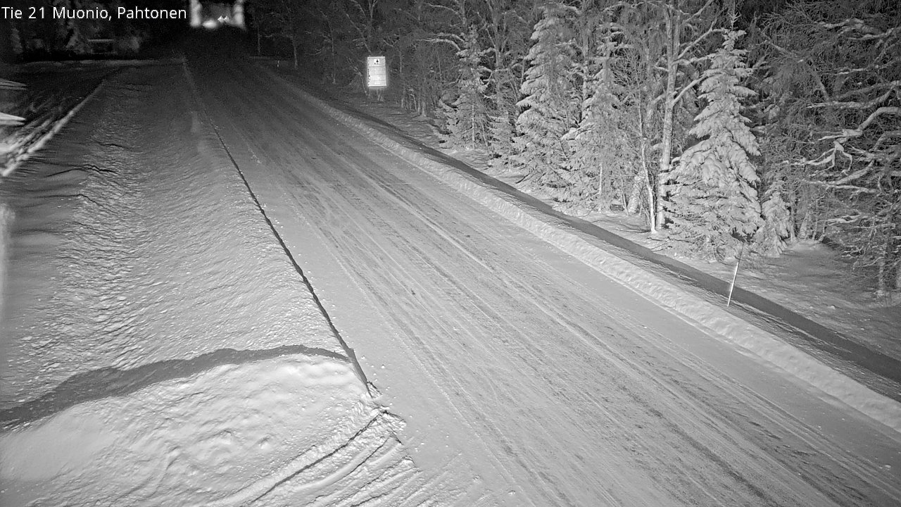 Weather Camera Image Road 21 Muonio Pahtonen, Muonio, Lappi