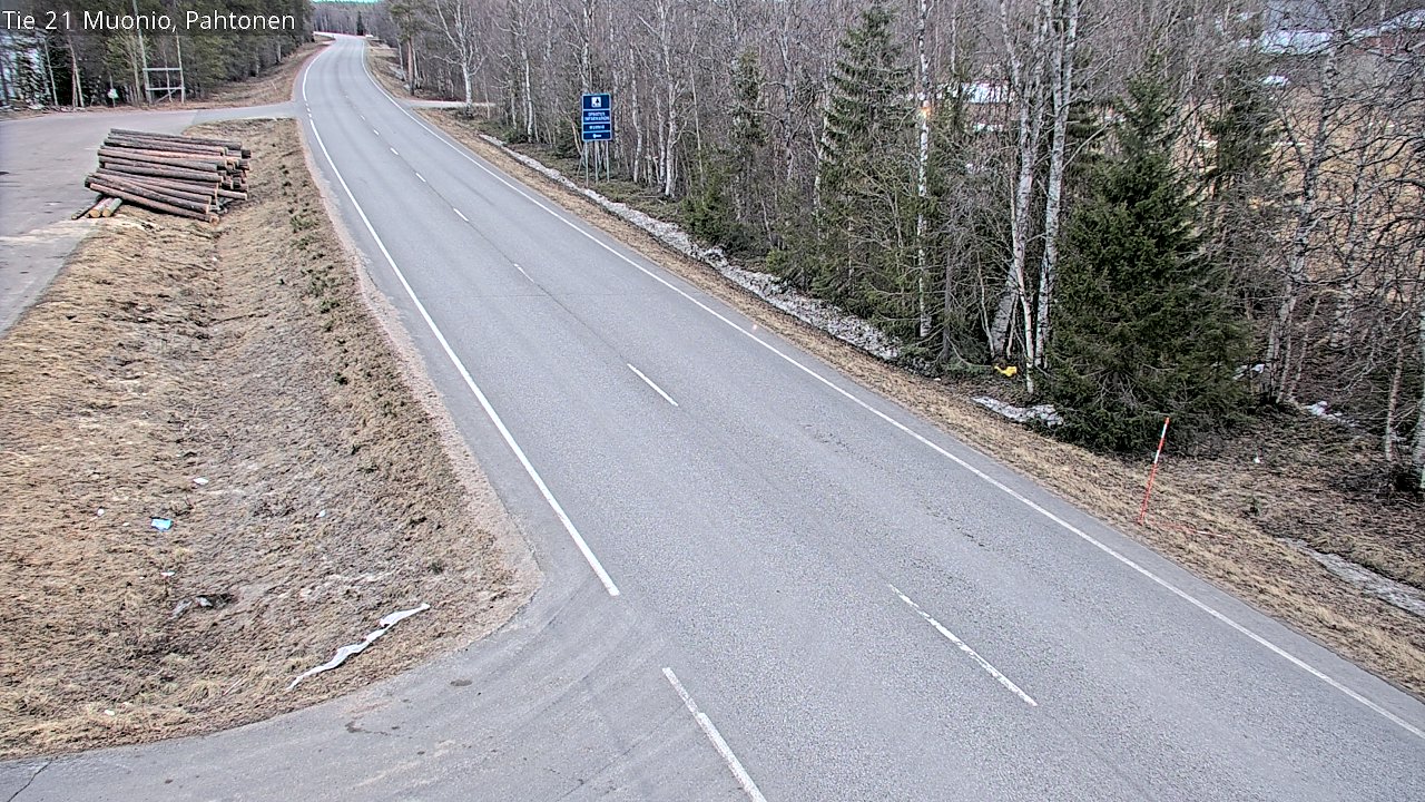 Weather Camera Image Road 21 Muonio Pahtonen, Muonio, Lappi
