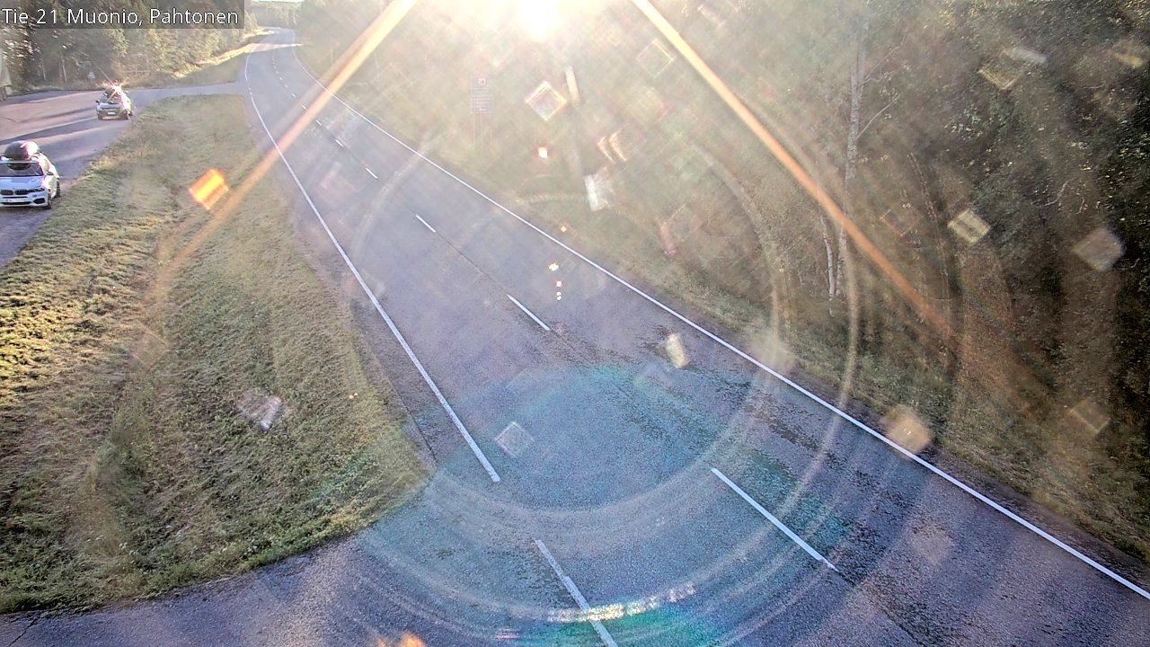 Weather Camera Image Väg 21 Muonio Pahtonen, Muonio, Lappi