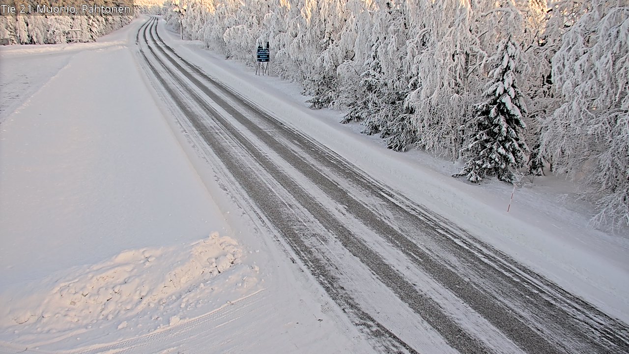 Weather Camera Image Road 21 Muonio Pahtonen, Muonio, Lappi