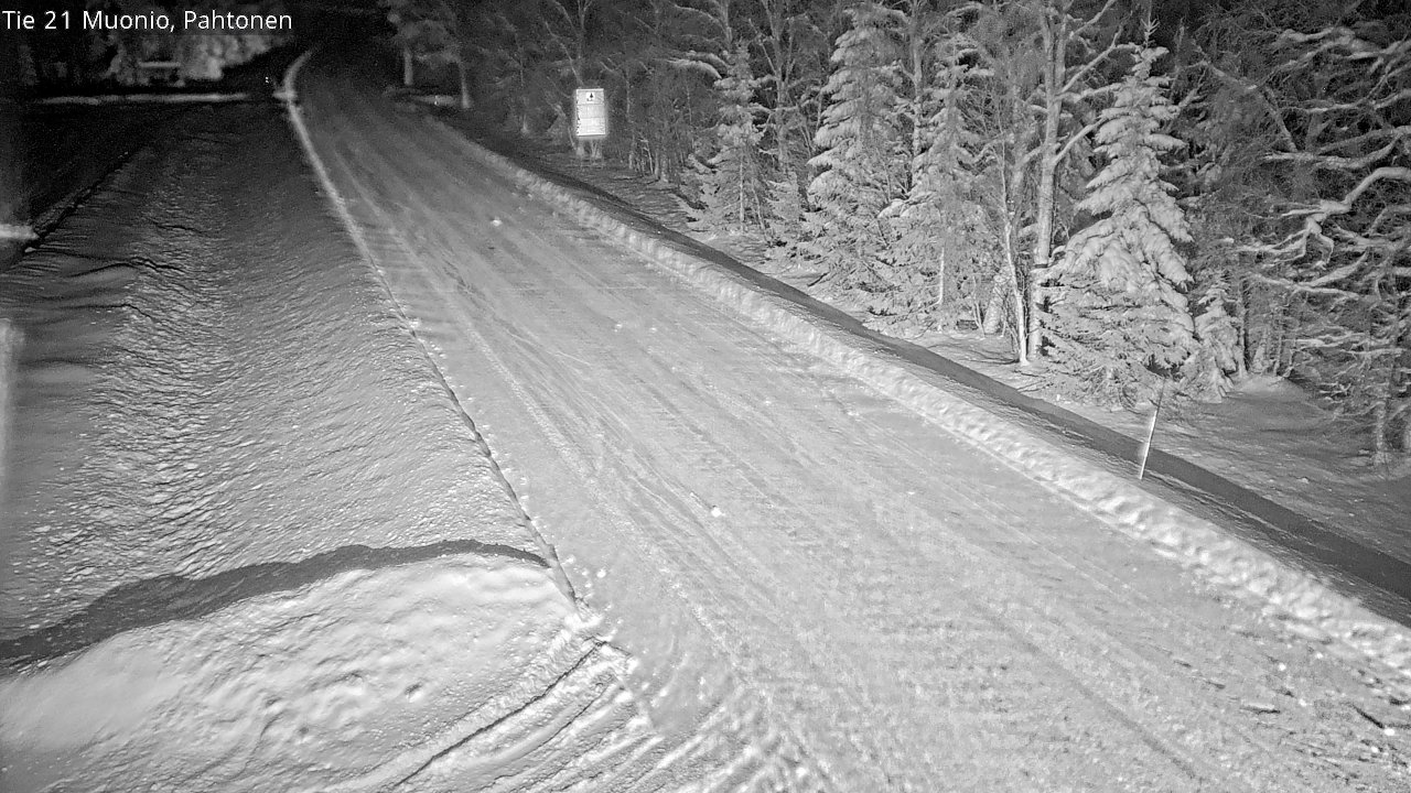 Weather Camera Image Väg 21 Muonio Pahtonen, Muonio, Lappi