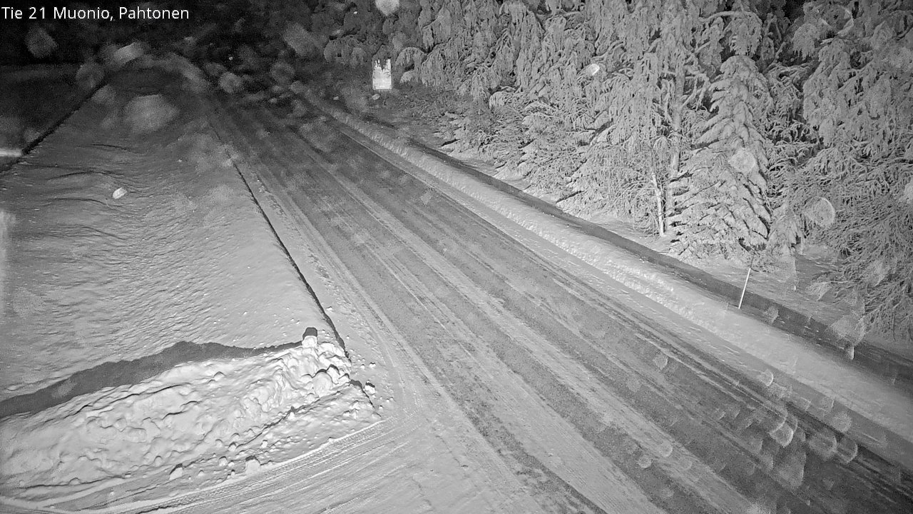 Weather Camera Image Road 21 Muonio Pahtonen, Muonio, Lappi