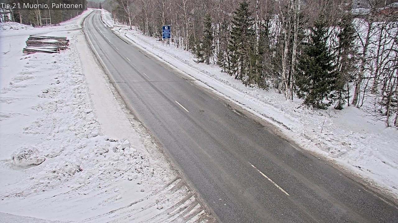 Weather Camera Image Väg 21 Muonio Pahtonen, Muonio, Lappi