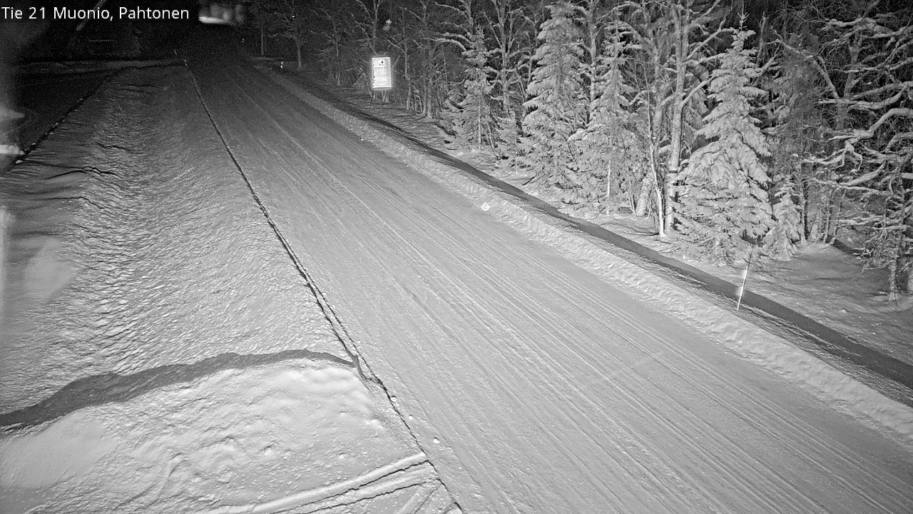 Weather Camera Image Väg 21 Muonio Pahtonen, Muonio, Lappi