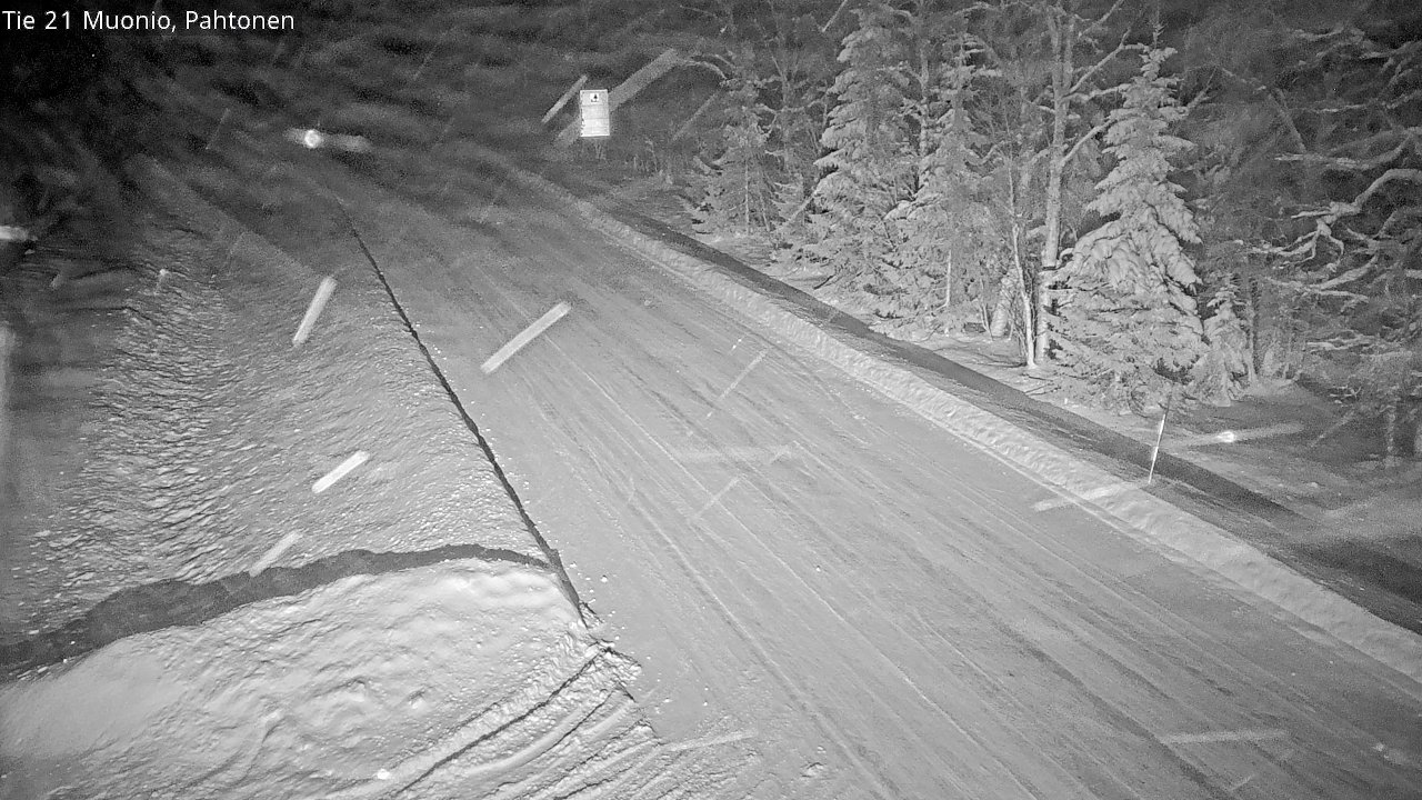 Weather Camera Image Väg 21 Muonio Pahtonen, Muonio, Lappi