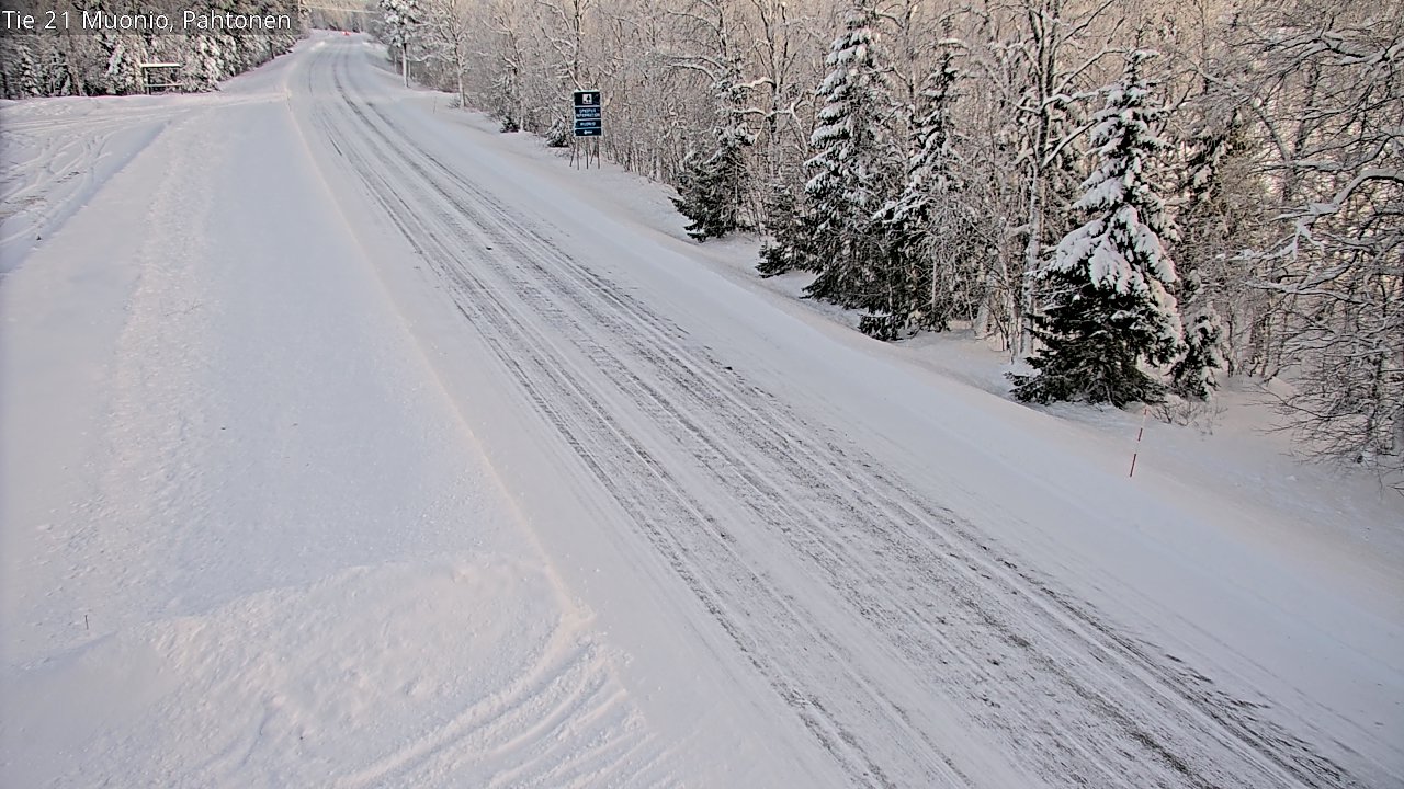 Weather Camera Image Road 21 Muonio Pahtonen, Muonio, Lappi