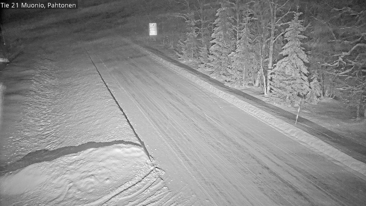 Weather Camera Image Väg 21 Muonio Pahtonen, Muonio, Lappi