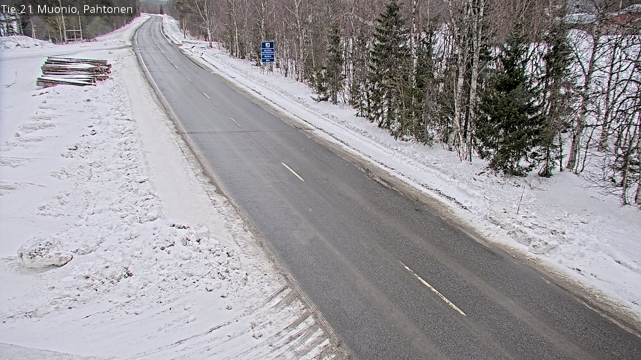Weather Camera Image Väg 21 Muonio Pahtonen, Muonio, Lappi