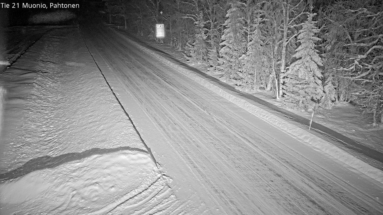 Weather Camera Image Road 21 Muonio Pahtonen, Muonio, Lappi