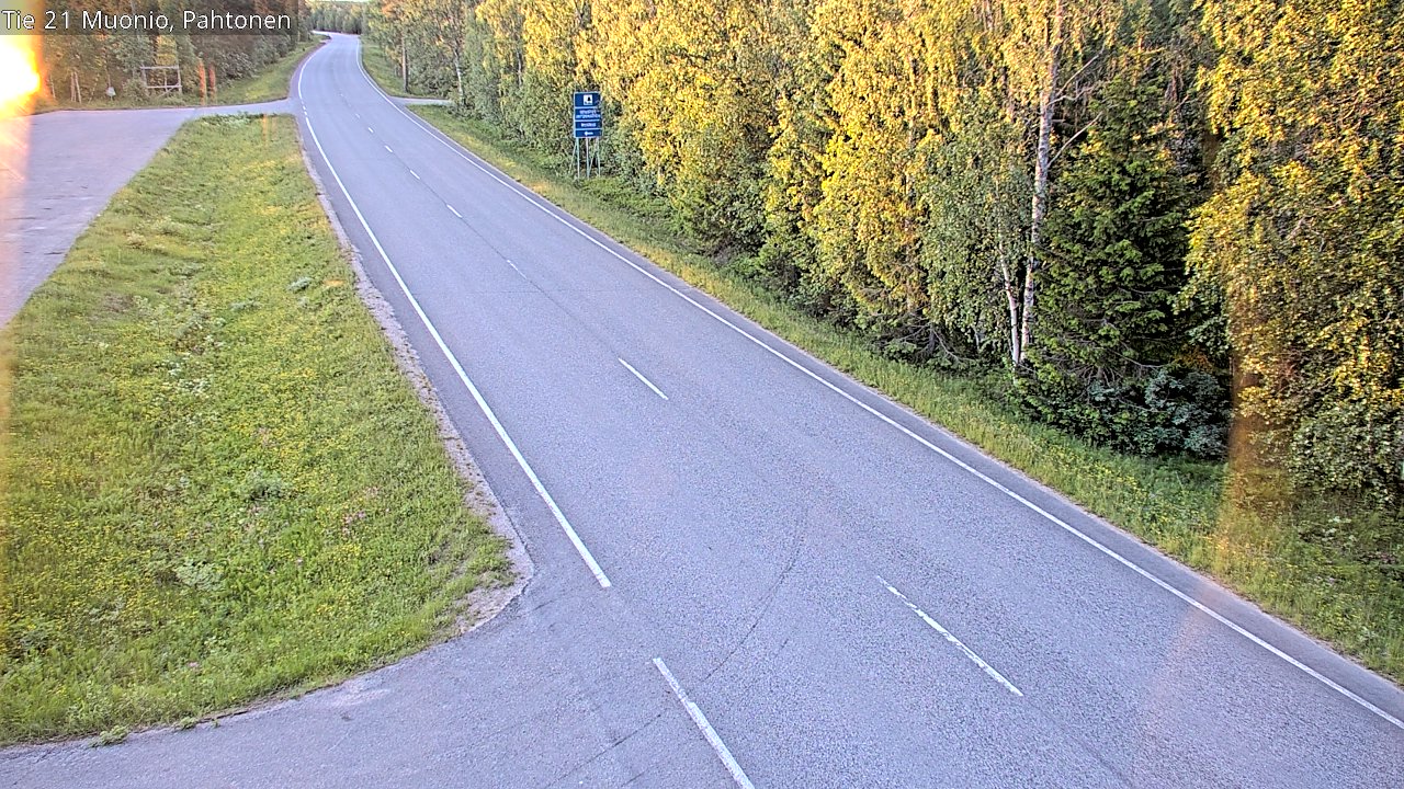Kelikamerat Kuva Tie 21 Muonio Pahtonen, Muonio, Lappi