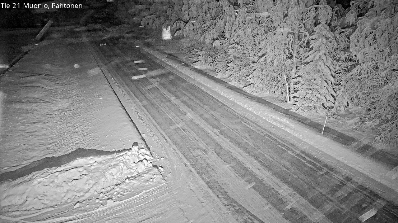 Weather Camera Image Road 21 Muonio Pahtonen, Muonio, Lappi