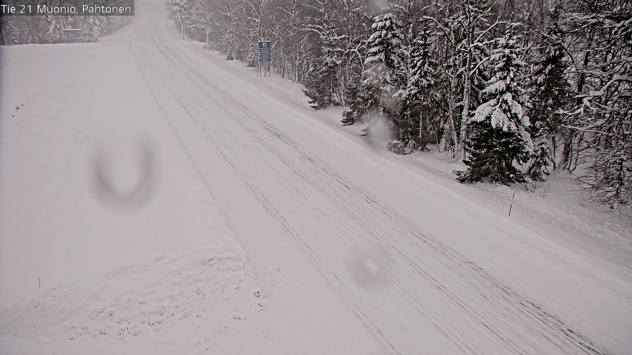 Weather Camera Image Väg 21 Muonio Pahtonen, Muonio, Lappi