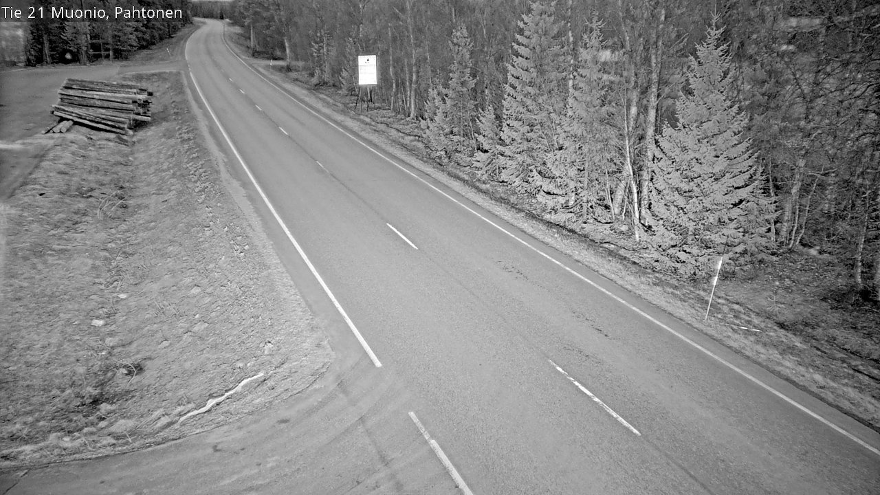 Weather Camera Image Väg 21 Muonio Pahtonen, Muonio, Lappi