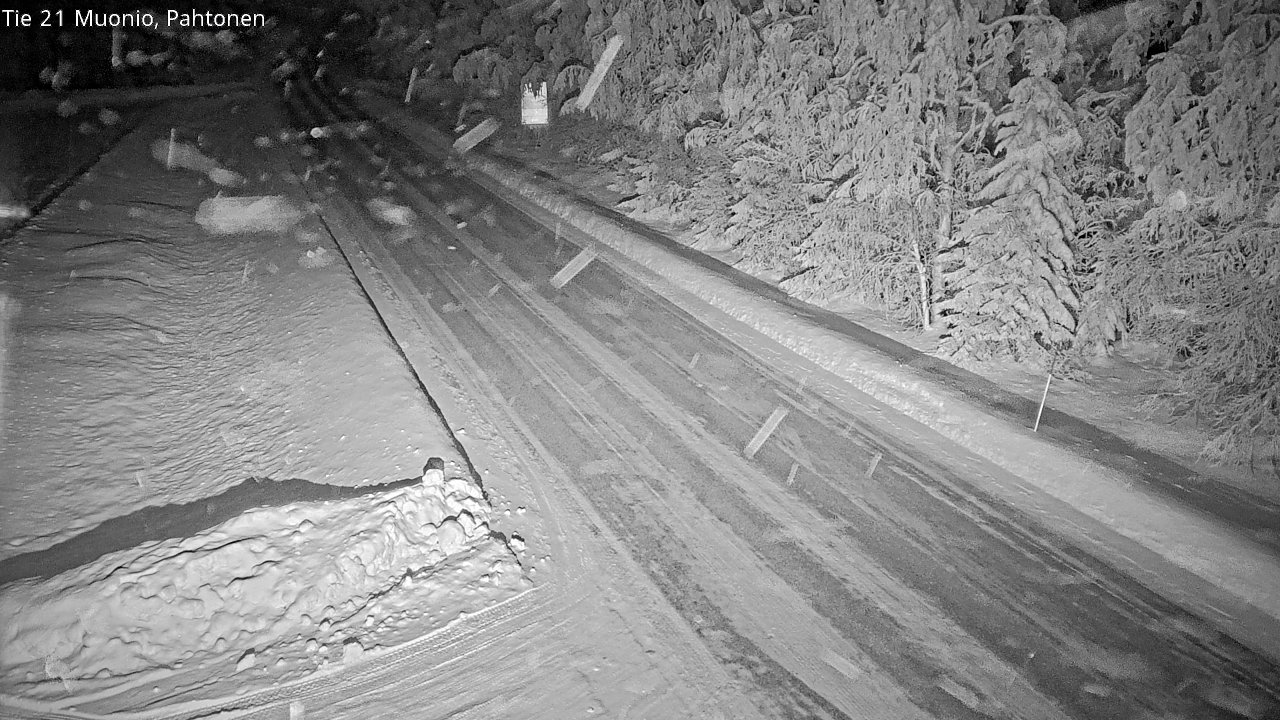 Weather Camera Image Väg 21 Muonio Pahtonen, Muonio, Lappi