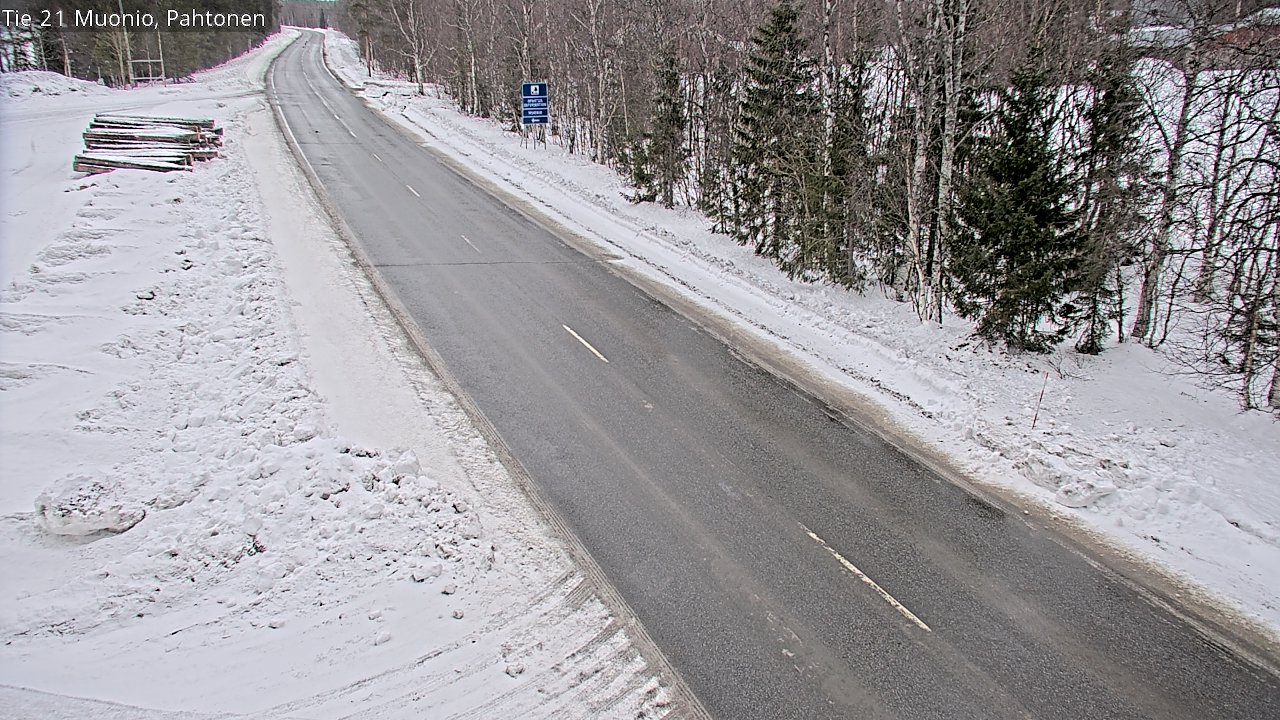 Weather Camera Image Väg 21 Muonio Pahtonen, Muonio, Lappi