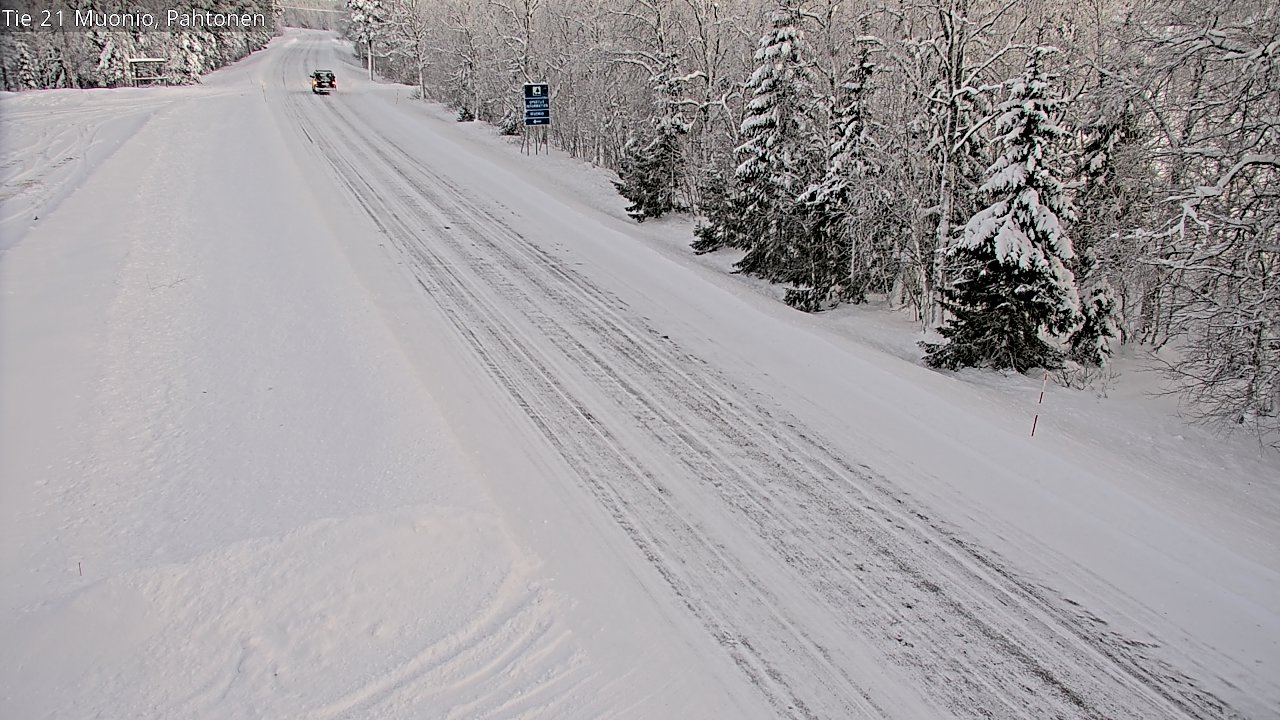 Weather Camera Image Road 21 Muonio Pahtonen, Muonio, Lappi