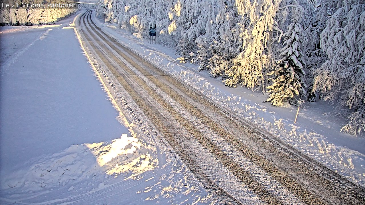 Weather Camera Image Road 21 Muonio Pahtonen, Muonio, Lappi
