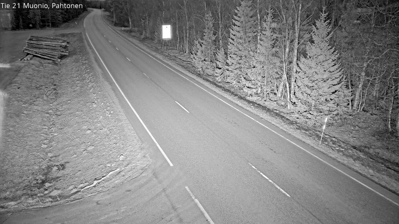 Weather Camera Image Väg 21 Muonio Pahtonen, Muonio, Lappi