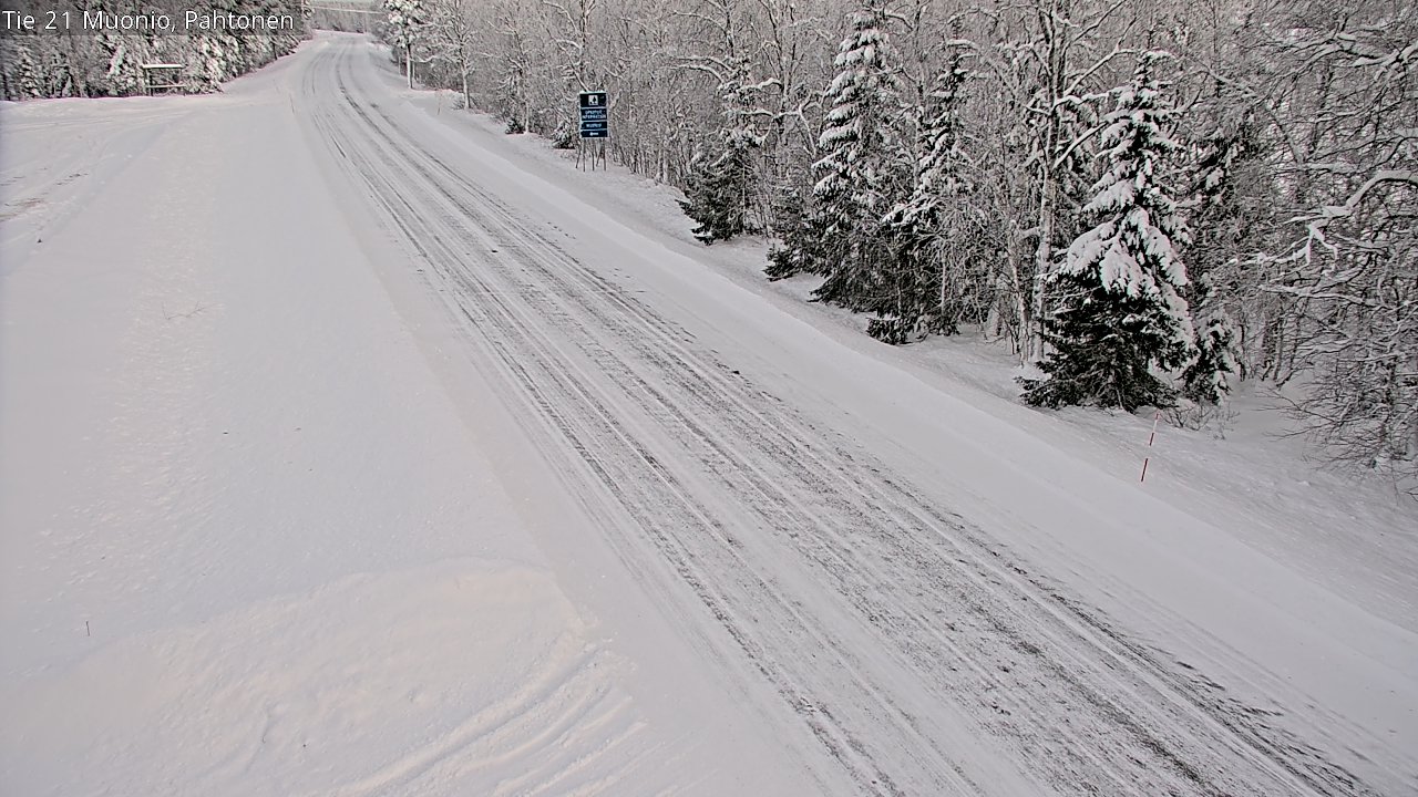 Weather Camera Image Road 21 Muonio Pahtonen, Muonio, Lappi