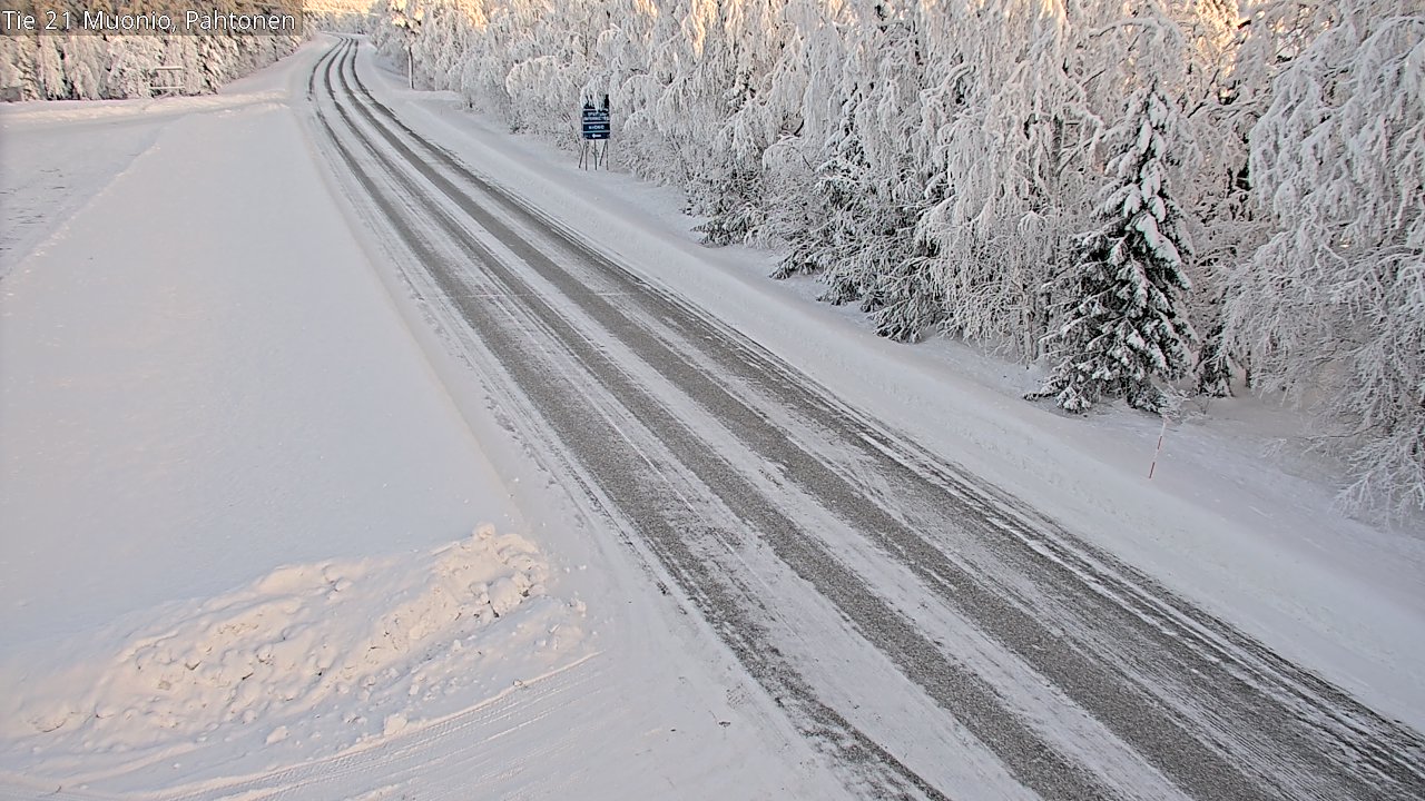 Weather Camera Image Road 21 Muonio Pahtonen, Muonio, Lappi
