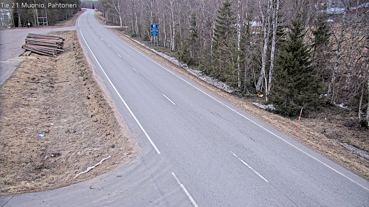 Weather Camera Image Väg 21 Muonio Pahtonen, Muonio, Lappi