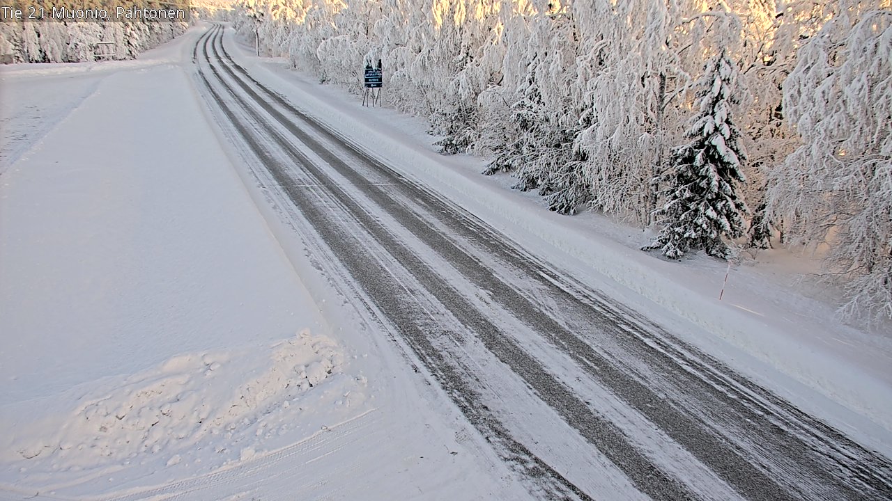 Weather Camera Image Road 21 Muonio Pahtonen, Muonio, Lappi
