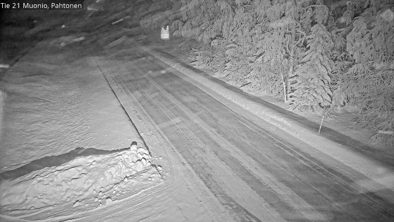 Weather Camera Image Road 21 Muonio Pahtonen, Muonio, Lappi