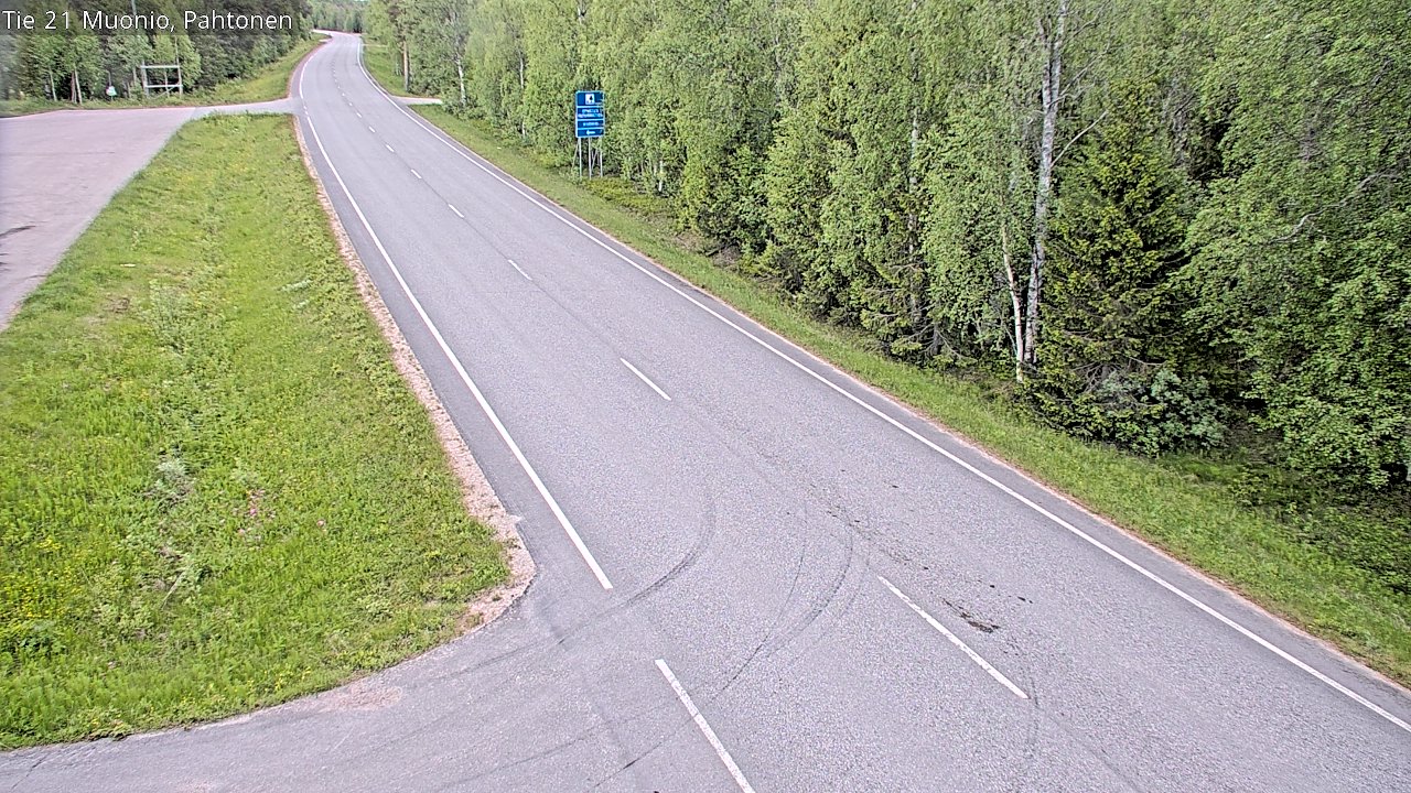 Weather Camera Image Väg 21 Muonio Pahtonen, Muonio, Lappi