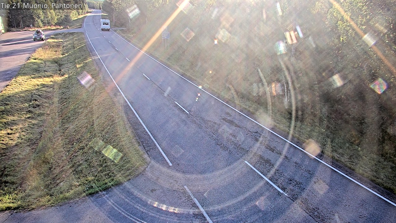 Weather Camera Image Väg 21 Muonio Pahtonen, Muonio, Lappi