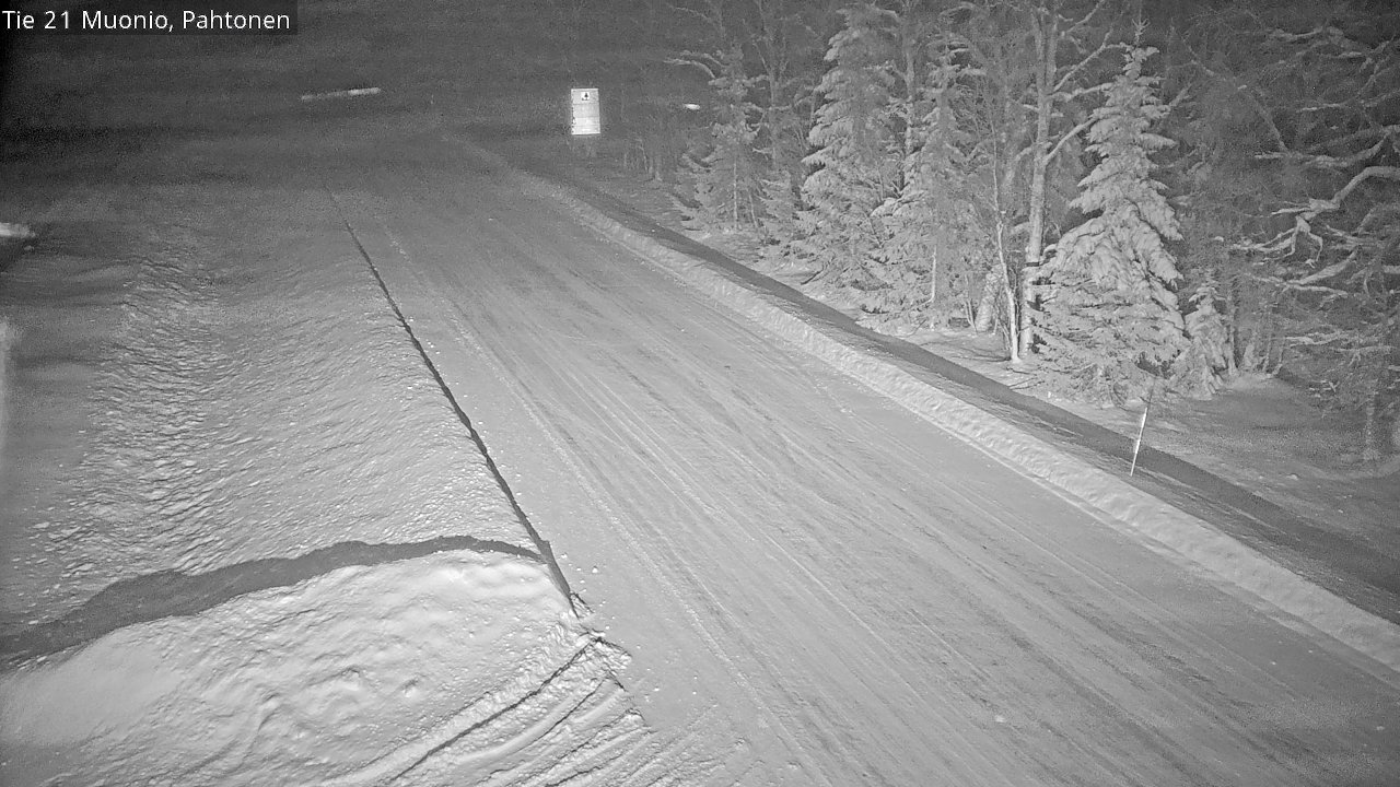 Weather Camera Image Väg 21 Muonio Pahtonen, Muonio, Lappi
