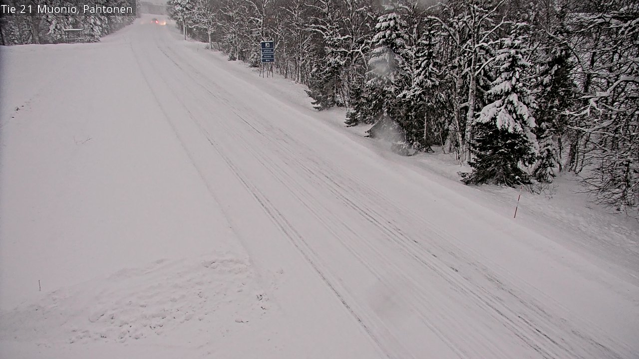 Weather Camera Image Väg 21 Muonio Pahtonen, Muonio, Lappi