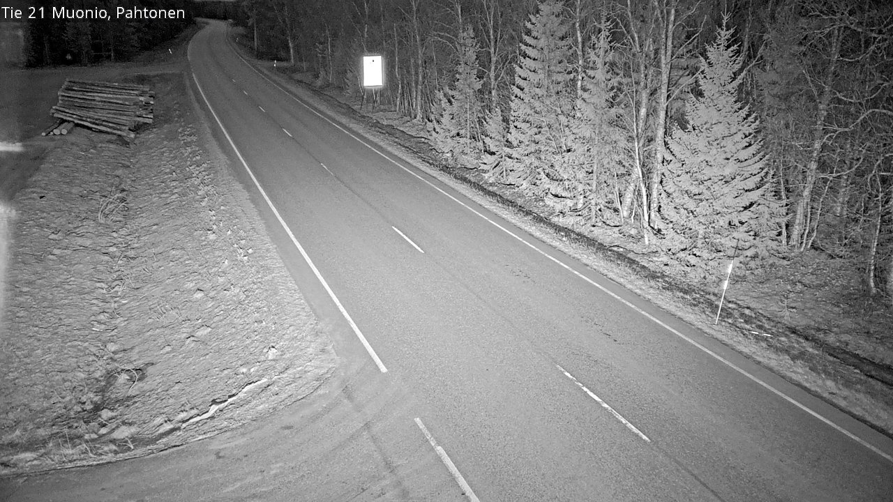 Weather Camera Image Väg 21 Muonio Pahtonen, Muonio, Lappi