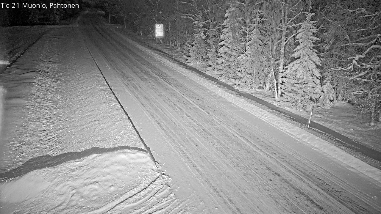 Weather Camera Image Road 21 Muonio Pahtonen, Muonio, Lappi