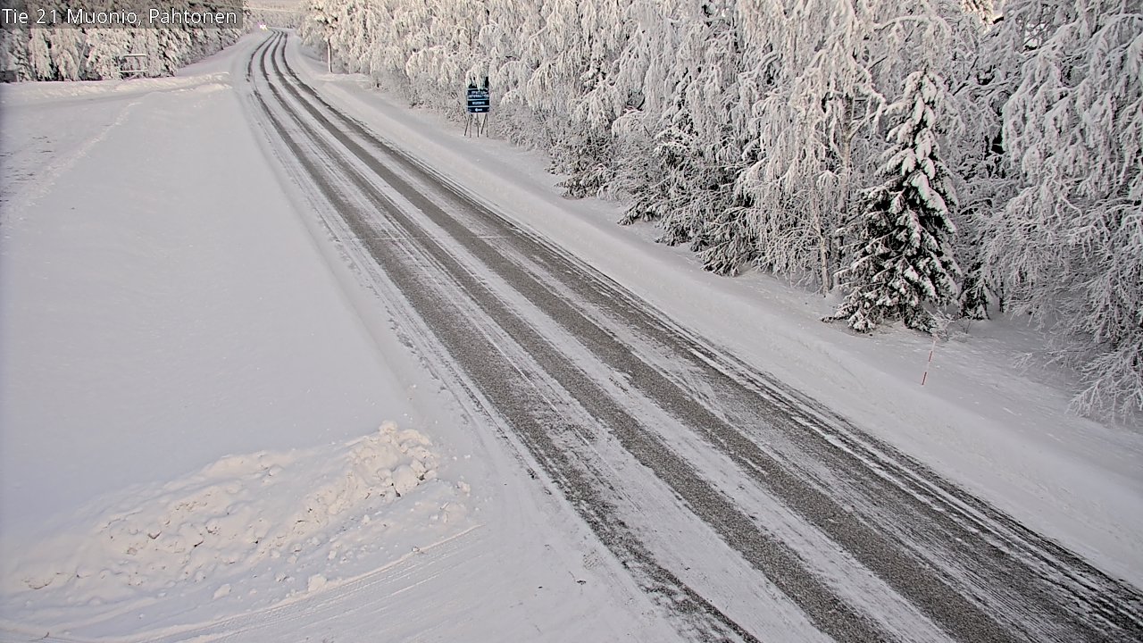Weather Camera Image Road 21 Muonio Pahtonen, Muonio, Lappi