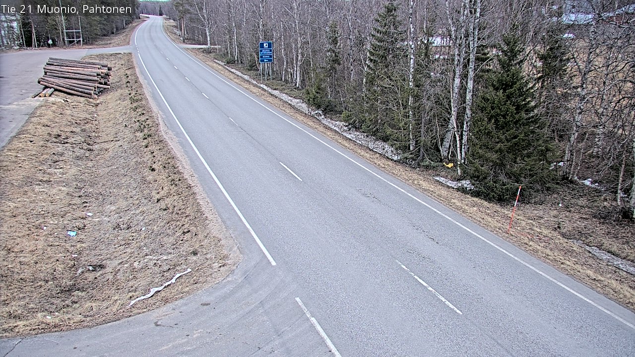 Weather Camera Image Road 21 Muonio Pahtonen, Muonio, Lappi