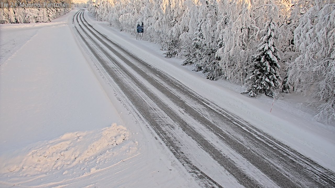 Weather Camera Image Road 21 Muonio Pahtonen, Muonio, Lappi