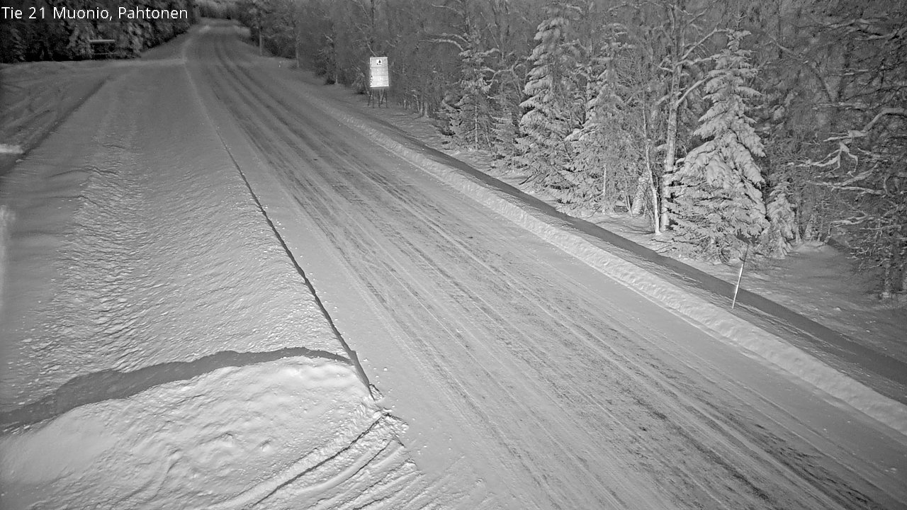 Weather Camera Image Road 21 Muonio Pahtonen, Muonio, Lappi
