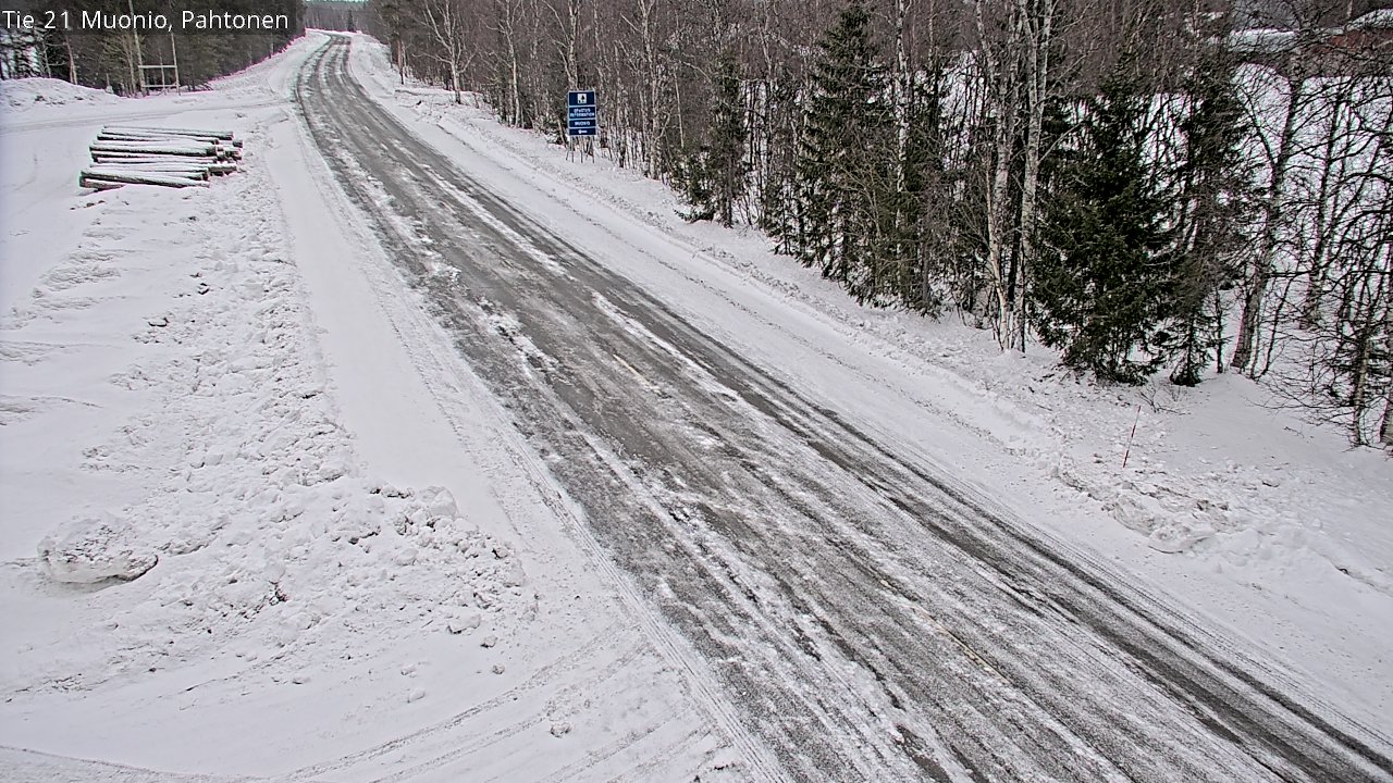 Weather Camera Image Road 21 Muonio Pahtonen, Muonio, Lappi