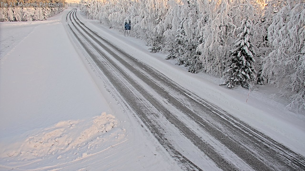 Weather Camera Image Road 21 Muonio Pahtonen, Muonio, Lappi