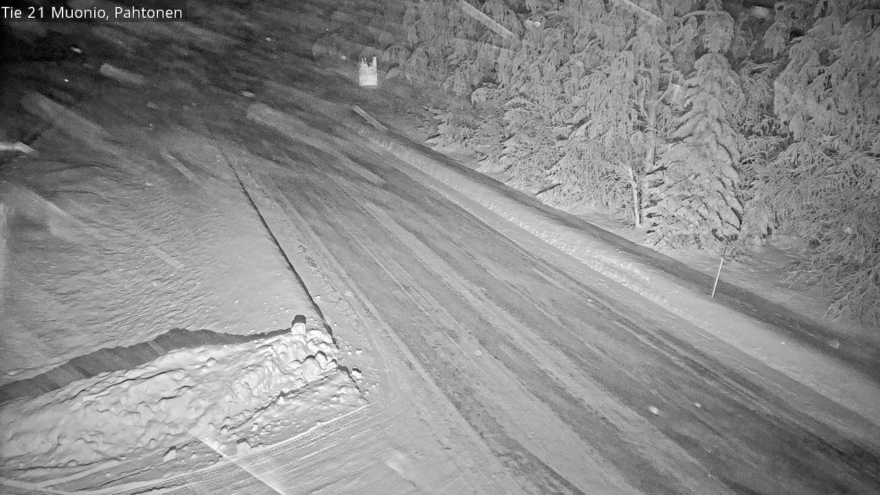 Weather Camera Image Road 21 Muonio Pahtonen, Muonio, Lappi