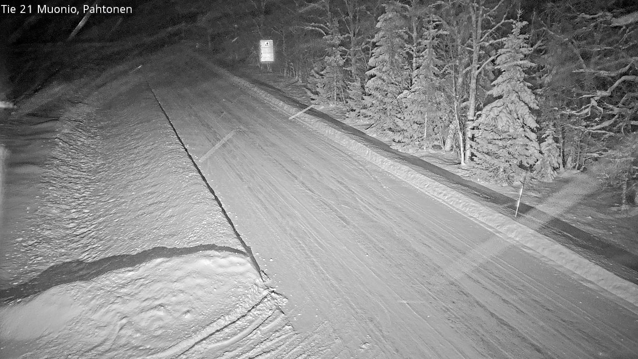 Weather Camera Image Väg 21 Muonio Pahtonen, Muonio, Lappi