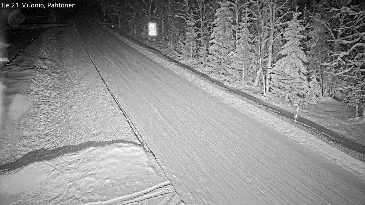 Weather Camera Image Väg 21 Muonio Pahtonen, Muonio, Lappi