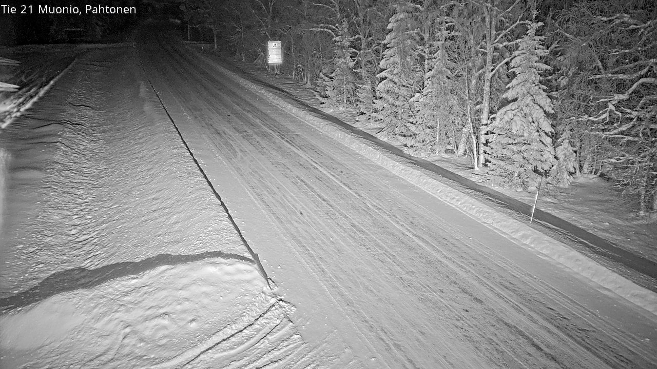 Weather Camera Image Road 21 Muonio Pahtonen, Muonio, Lappi