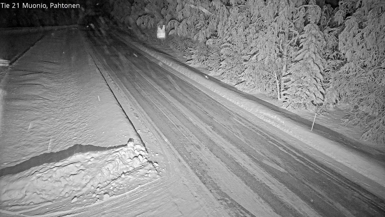 Weather Camera Image Road 21 Muonio Pahtonen, Muonio, Lappi