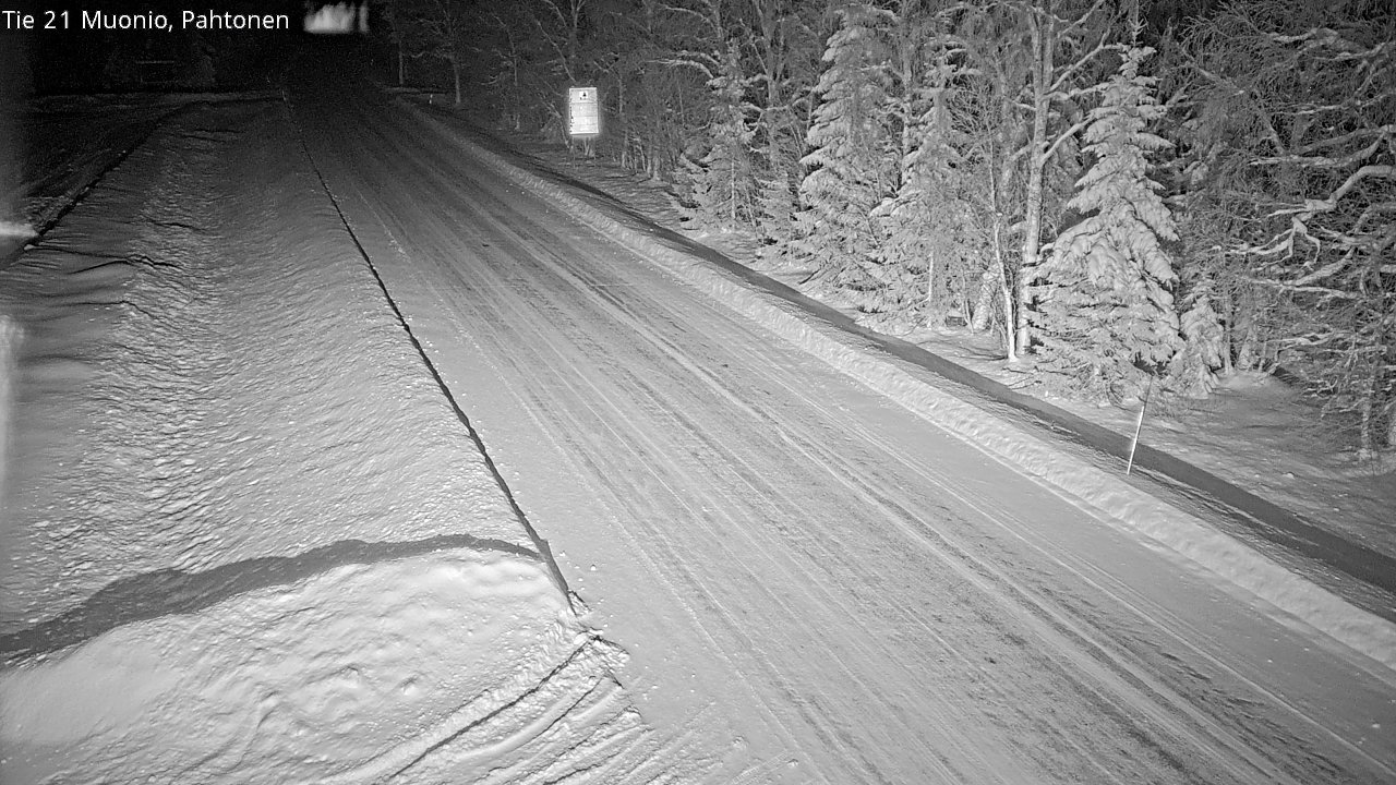 Weather Camera Image Road 21 Muonio Pahtonen, Muonio, Lappi