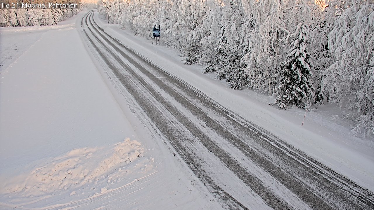 Weather Camera Image Road 21 Muonio Pahtonen, Muonio, Lappi