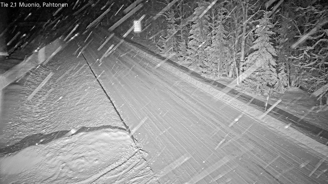 Weather Camera Image Väg 21 Muonio Pahtonen, Muonio, Lappi