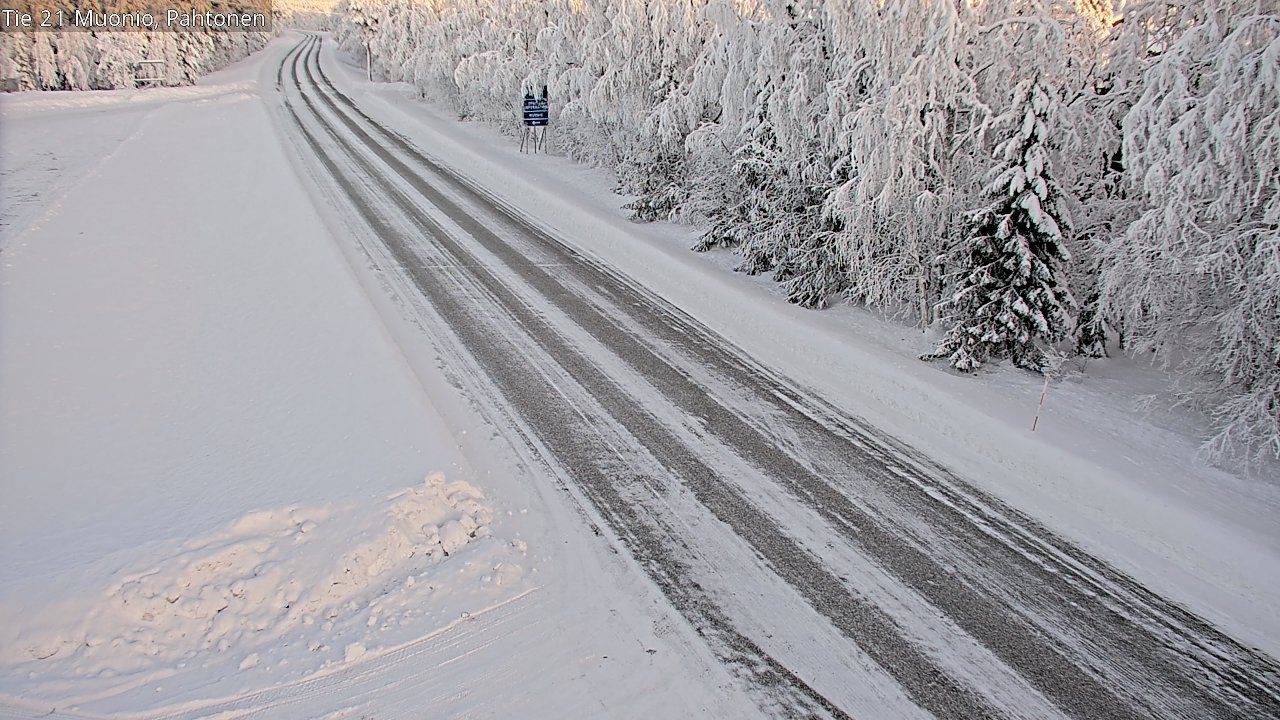 Weather Camera Image Road 21 Muonio Pahtonen, Muonio, Lappi